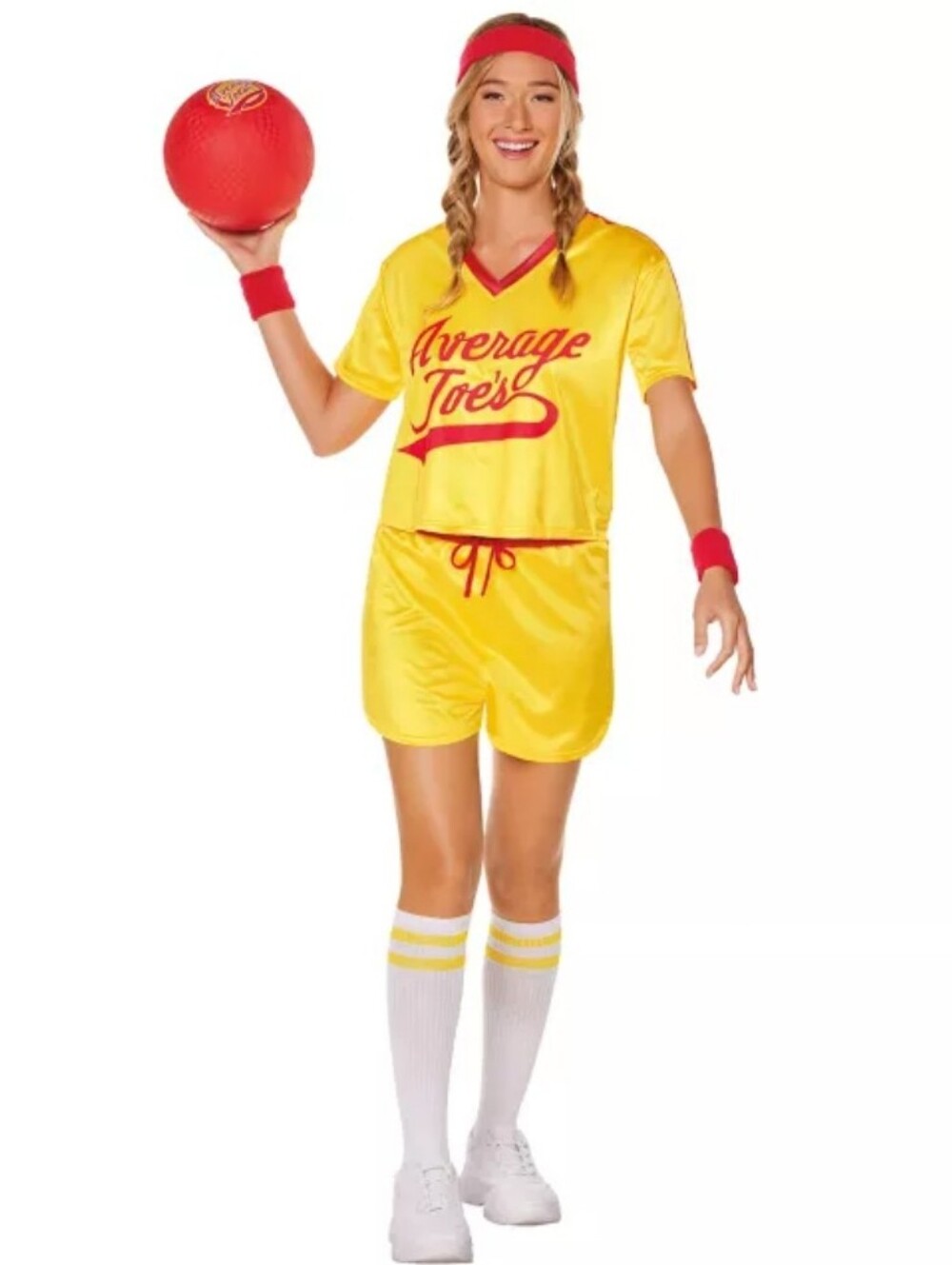 Average Joe's Yellow Dodgeball Costume - Shirt & Shorts Set